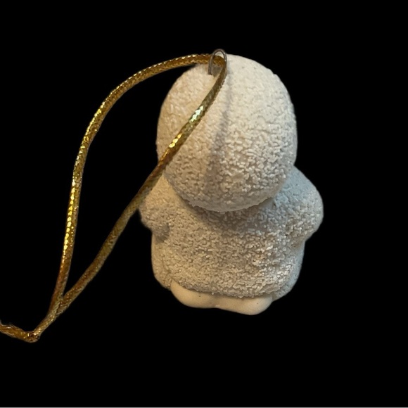 Vintage Snowbaby Christmas Ornament Textured Ceramic Ornament keepsake - Picture 3 of 7